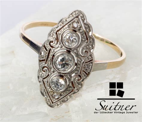 Antikschmuck Gold 585 in Ringe .